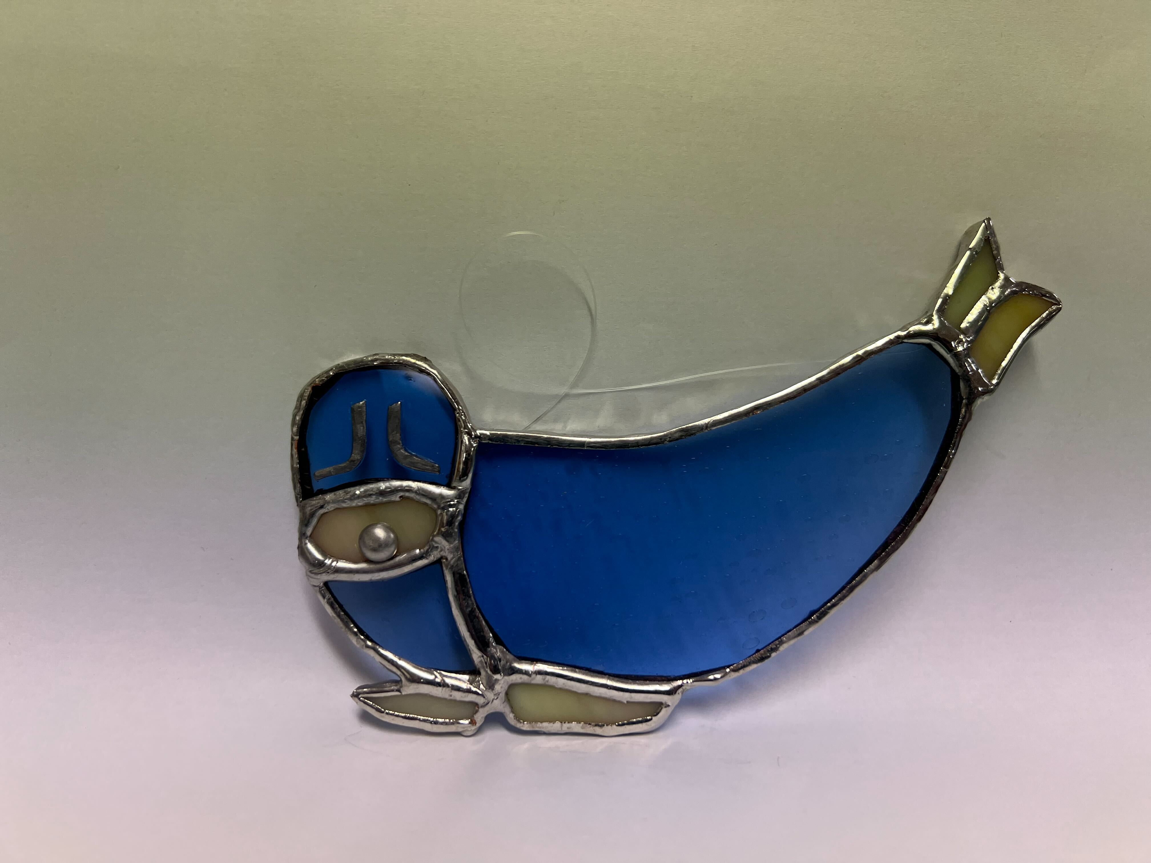 Blue with Yellow Flippers